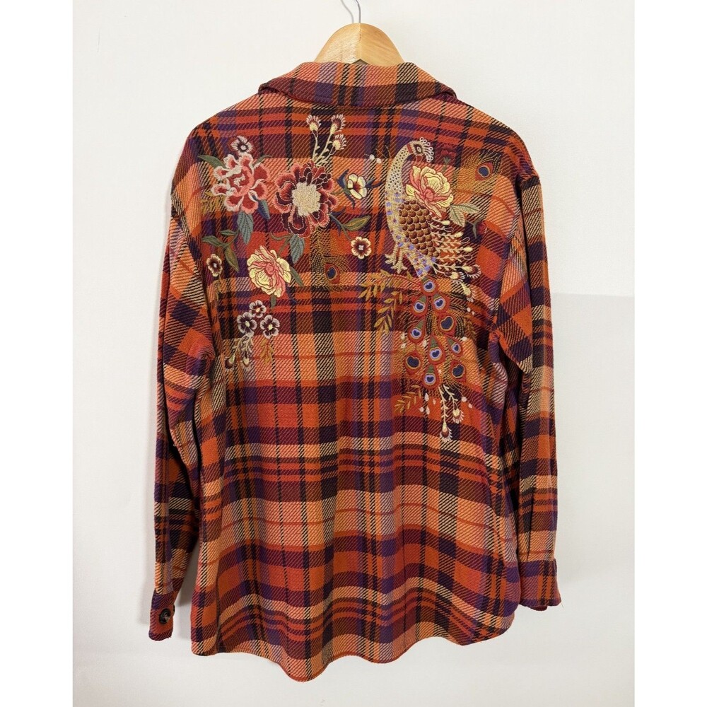 Johnny Was Ananke Shirt Jacket Women's Size Medium Shacket $375